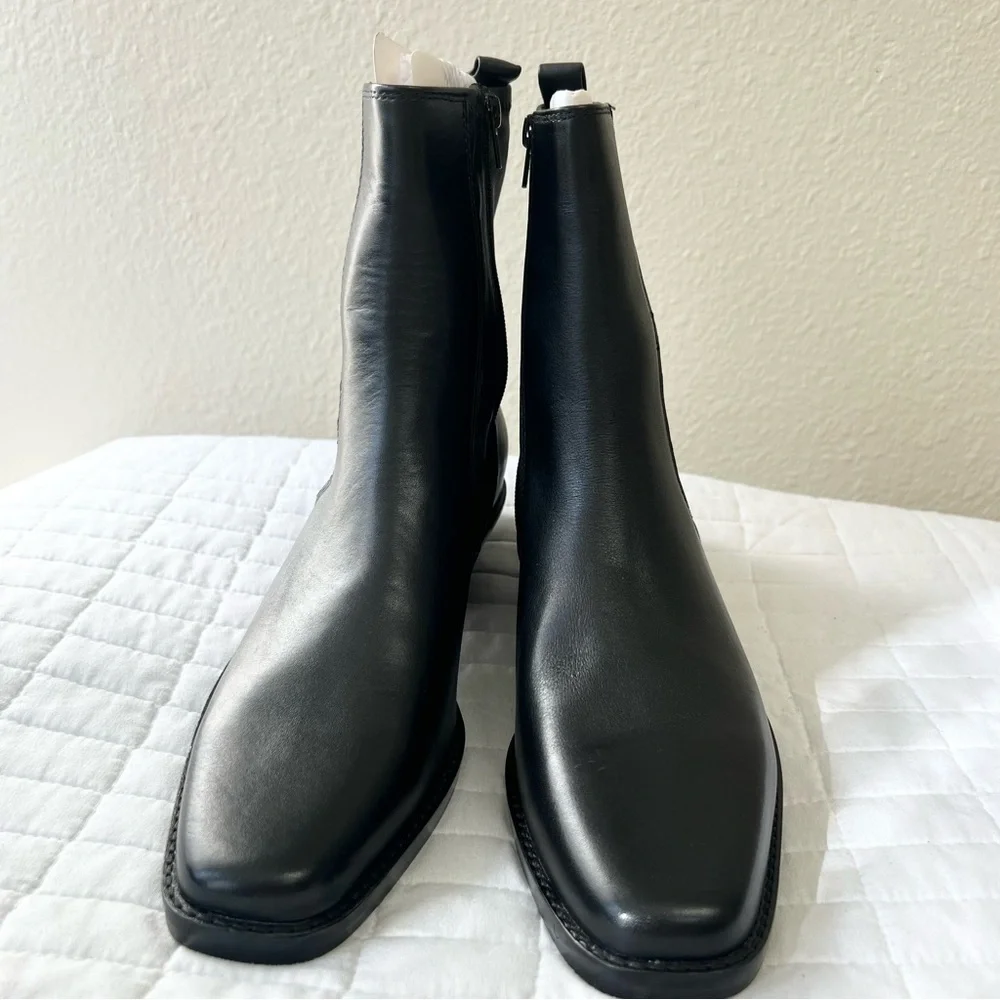 Madewell The Idris Ankle Boot in True Black Size 9 NWOB - Picture 7 of 10